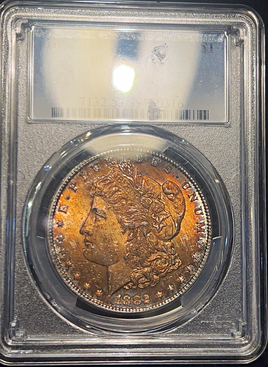 Philadelphia MS 63 Graded 1882 Year Morgan US Dollars (1878-1921