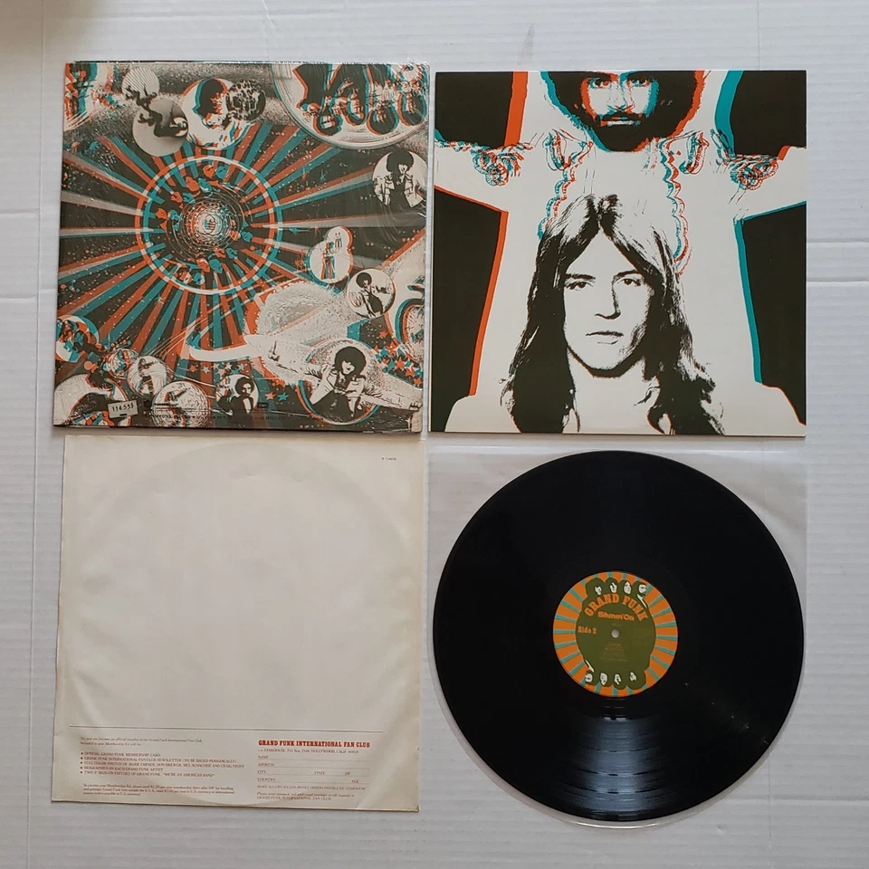 Grand Funk - Shinin' On with the 3D glasses attached + poster ($5 DOLLARS OFF) Foto 3 de 4