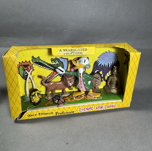 Jeu vintage 1961 Marx Toys Walt Disney professeur Ludwig von Drake - Photo 1/11