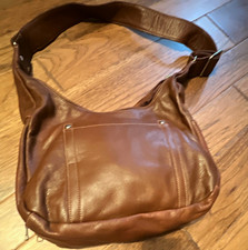 Coronado Leather Conceal and Carry Brown Pebbled Shoulder Bag