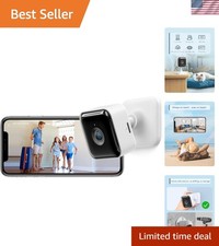 Infrared Night Vision Indoor Camera - 2K Resolution with Motion Alerts  Storage