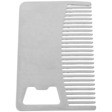  Peigne de coiffure rétro en métal, peigne à barbe en acier inoxydable, peigne