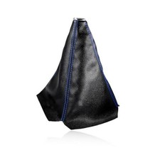 Car Shift Knob Dust Cover, Leather Manual/Auto Gear Gaiter Shifter Black  Blue