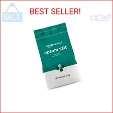 Amazon Basics Epsom Salt Soaking Aid, Eucalyptus Scented, 3 Pound