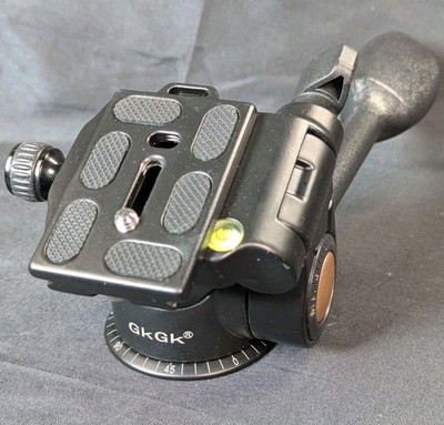 GkGk G06 Tripod Pan Head 360 Degrees Smooth Rotation Level 