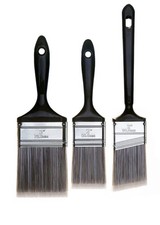 Project Source Flat Surfaces 3 Piece Paint Brush Set 2”, 3” & 2” Angle Brushes