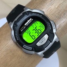 Timex Ironman Triathlon Men Sport 30 Lap Shock Rubber Quartz Digital Watch 8"