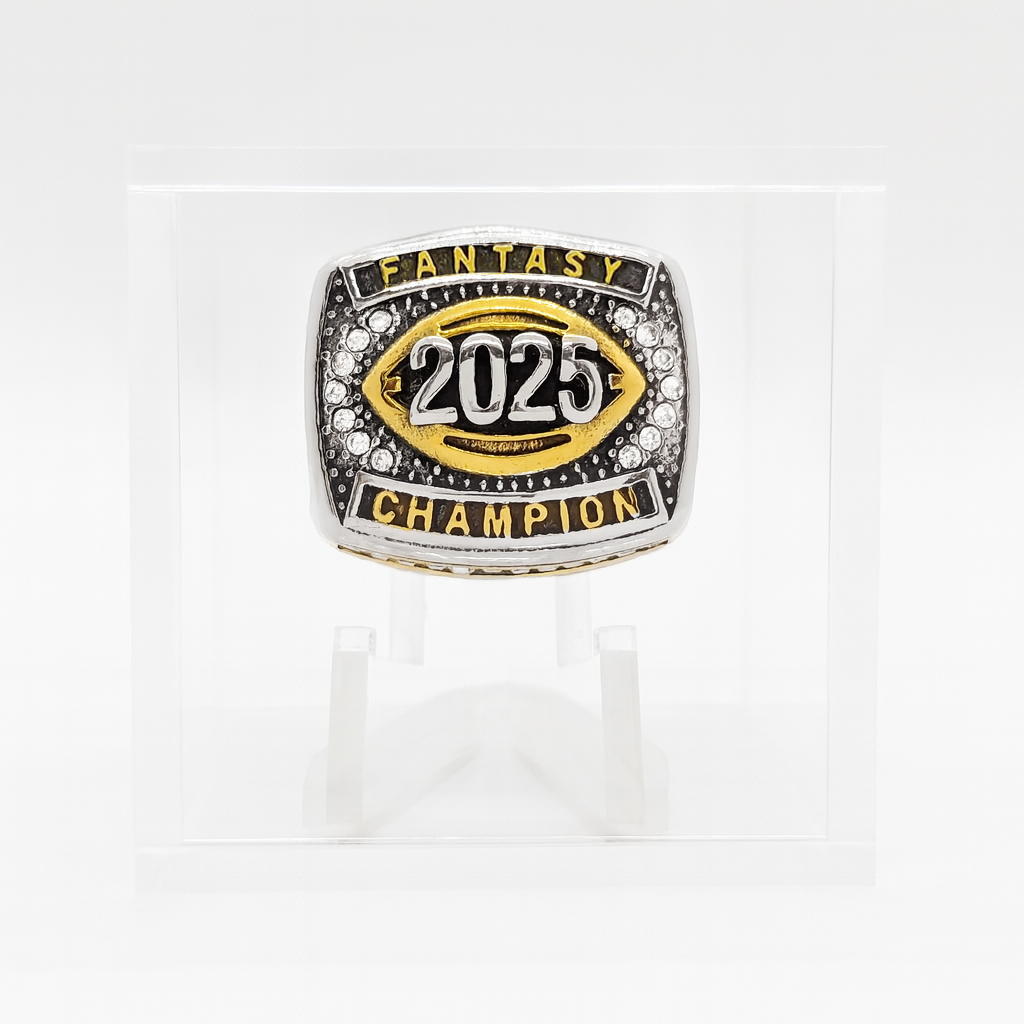 2025 Fantasy Football Champion Ring Trophy – FFL Winner Award with