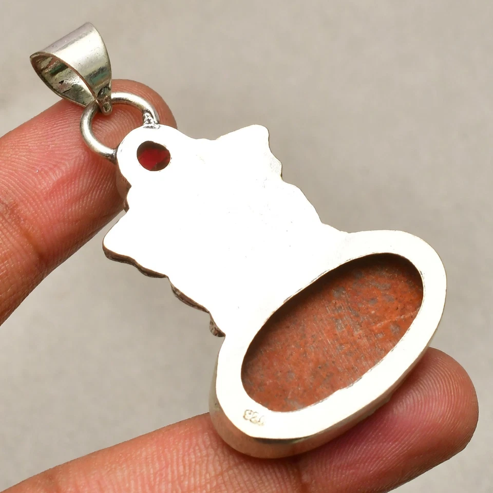 Ciondolo gioiello fatto a mano in argento sterling 925 con pietra preziosa... - Immagine 4 di 4