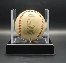 Sadaharu Oh Stamped Signature Baseball Yomiuri Giants 756th HR Sept 3, 1997
