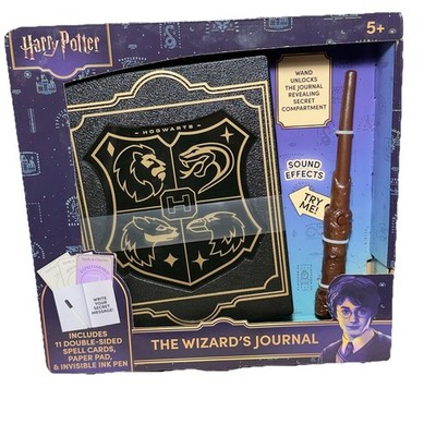 Harry Potter Hogwarts Wizard s Journal  Wand Unlocks Secret Compartment & Spells