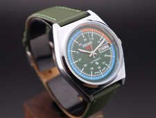 Vintage Seiko 5 Automatic 6309A 17J Men's Wrist Watch Day Date- Japan Made