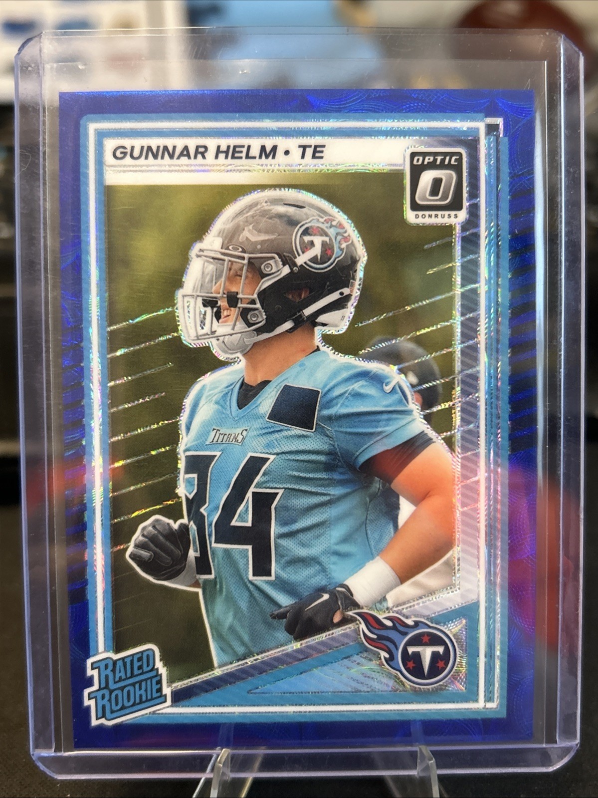 2025 Donruss Optic #294 Gunnar Helm Rated Rookie Blue Scope