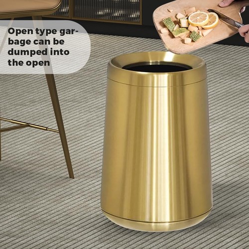 8L/2,1GAL Gebürstetes Gold Badezimmer Abfalleimer, Klein Gold Badezimmer Abfalleimer, Oe... - Bild 7 von 8