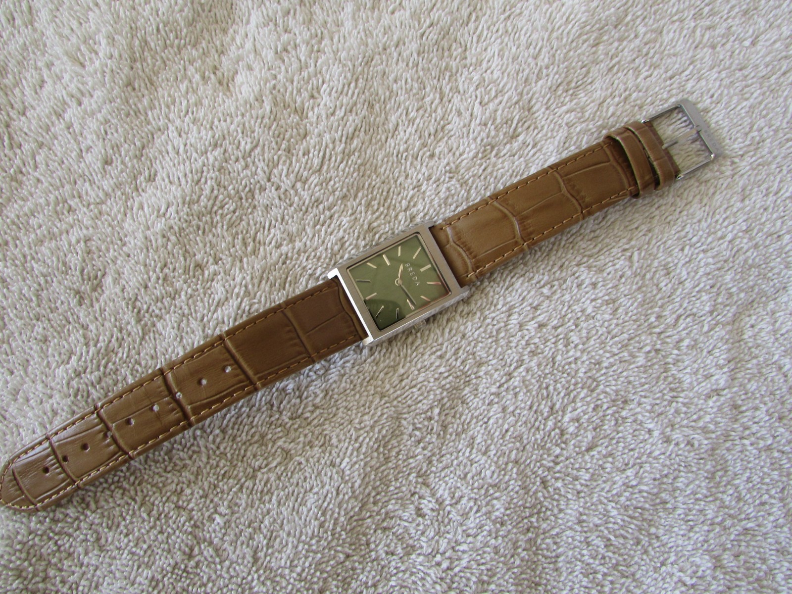 Breda Virgil Rectangular Watch 26mm Stainless-Ste… - image 2