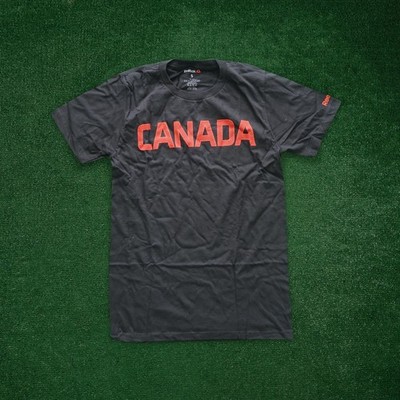 Reebok Men's Crossfit ''CANADA'' Forging Elite Fitness Black Flagpax T-Shirt