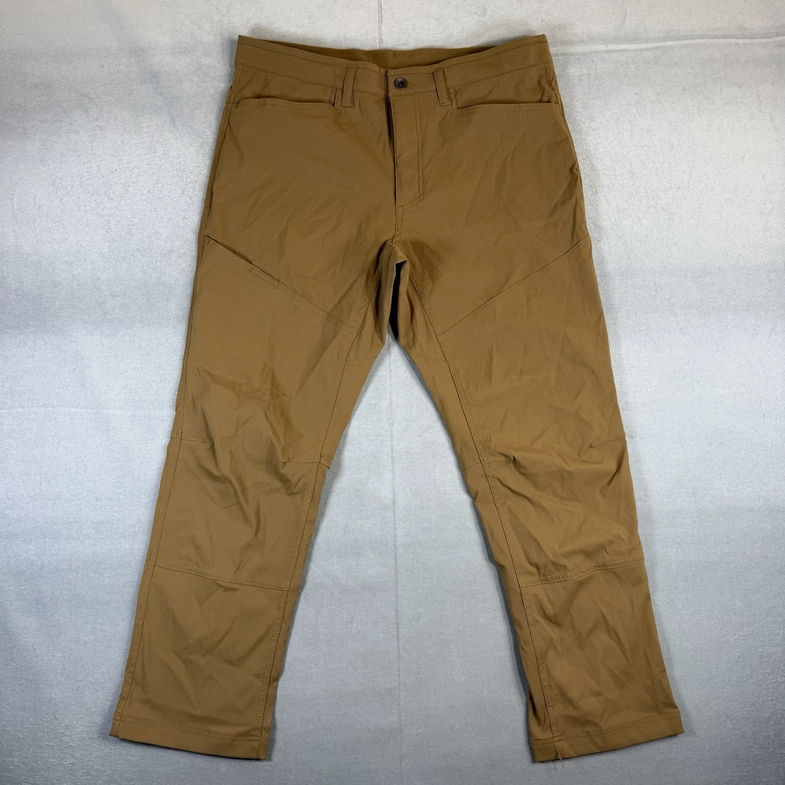 Mountain Hardwear AP Pants Men's 36x30 Brown Lightweight Hiking Outdoor OM6043