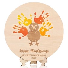 DIY Thanksgiving Footprint or Handprint Art Sign  Happy Thanksgiving  My Fi...