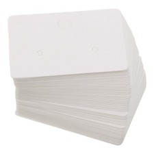 500 Pcs Earring Dislay Card Heavy Cardstock Blank Kraft Paper Jewelry Cardboard