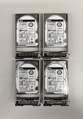 LOT OF 4x P6GJX DELL HGST 600GB 12G SAS 10K 2.5'' HDD HARD DRIVE HUC101860CSS204