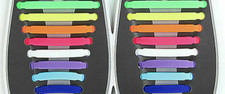 MULTI COLORED  No Tie Shoelace  Elastic Shoe Laces  Lacing System  14 Laces