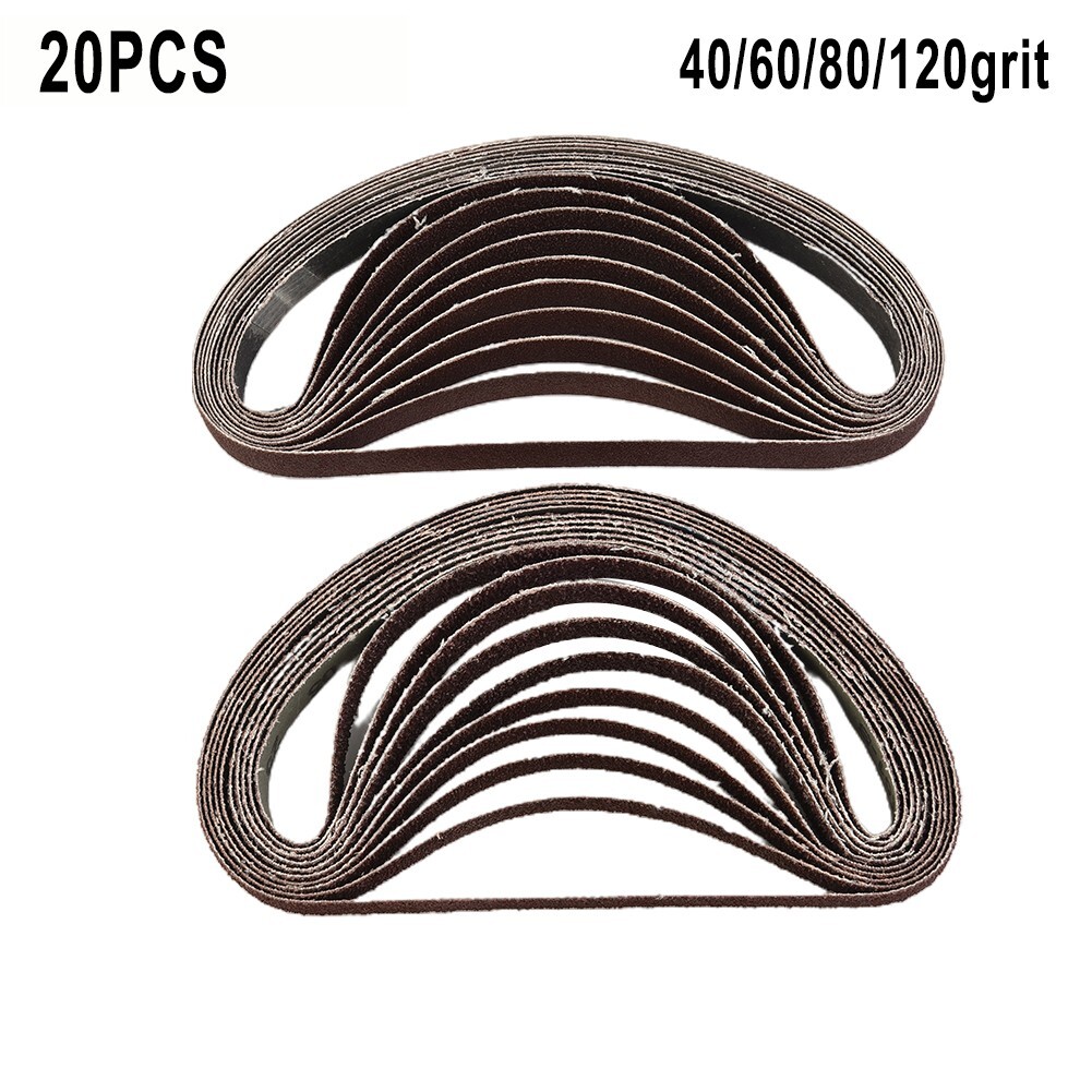 8x19 Inch Sanding Belts 10-Pack - 40/60/80/100/120 Grit With Cleaning Stick For EZ-8 Drum Sanders