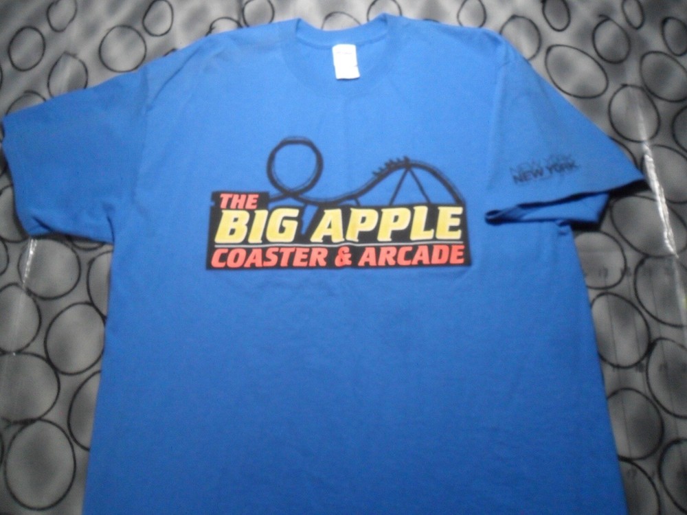 Large The Big Apple Coaster & Arcade New York New York Hotel Las Vegas Shirt