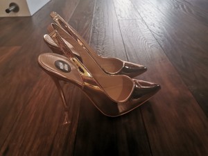 office rose gold shoes