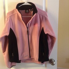 New $79 Las Vegas Pink Fleece Zip Up Women Logo Jacket Coat Sweater Sz S