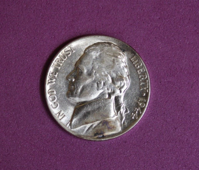 1944- Jefferson Wartime Nickel #P17911