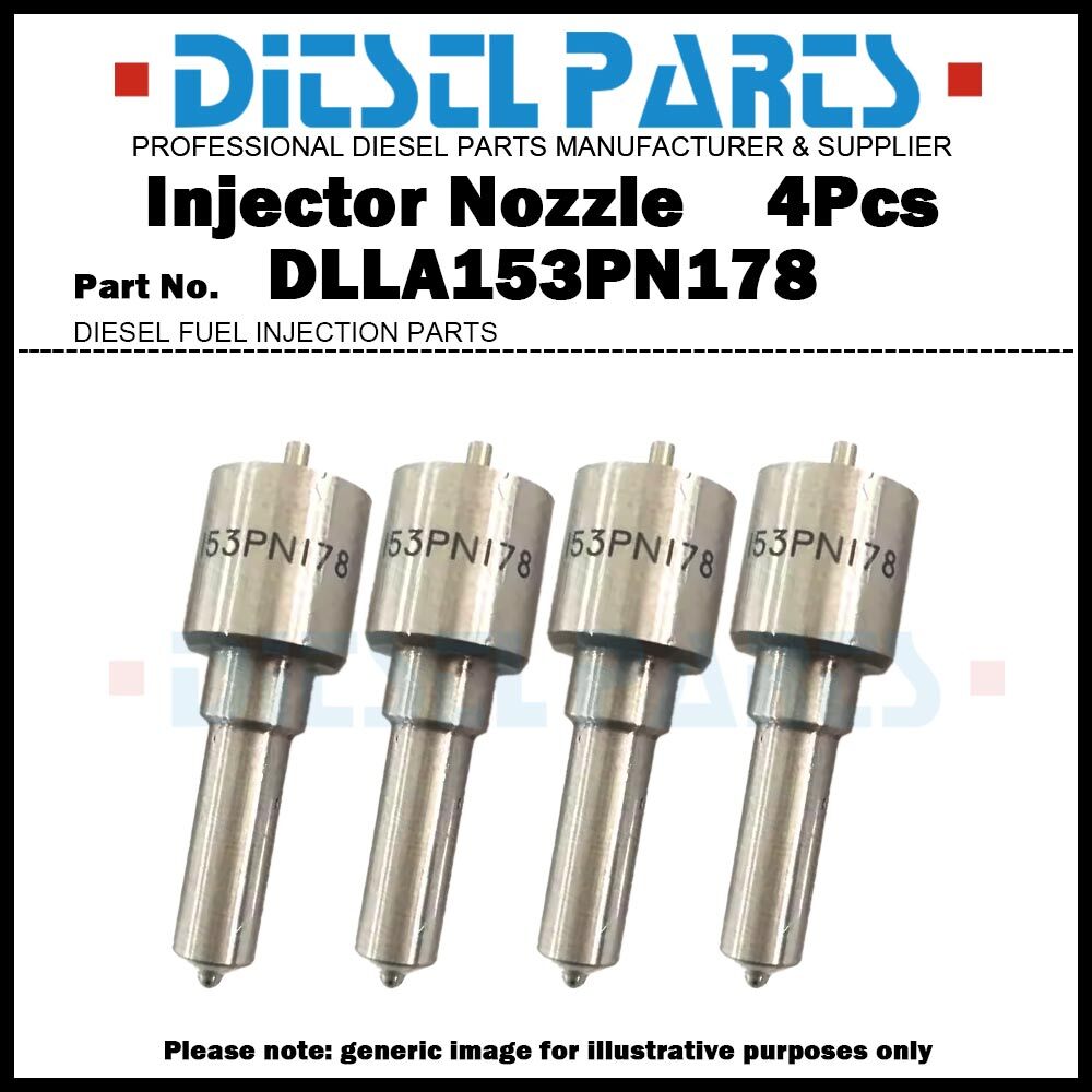 4Pcs Fuel Injector Nozzle Tips NP-DLLA153PN178 for Isuzu 4JB1