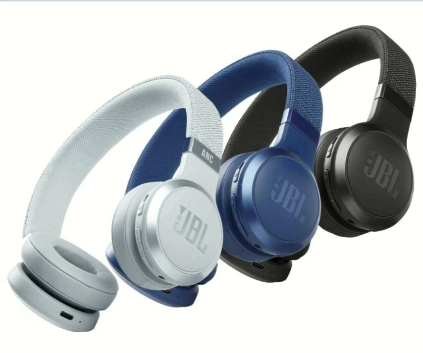 JBL Live 460NC - Wireless On-Ear Noise Cancelling Headphones - Black