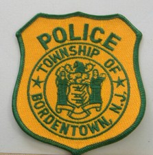 TWP IF BORDENTOWN. NEW JERSEY   POLICE FABRIC PATCH