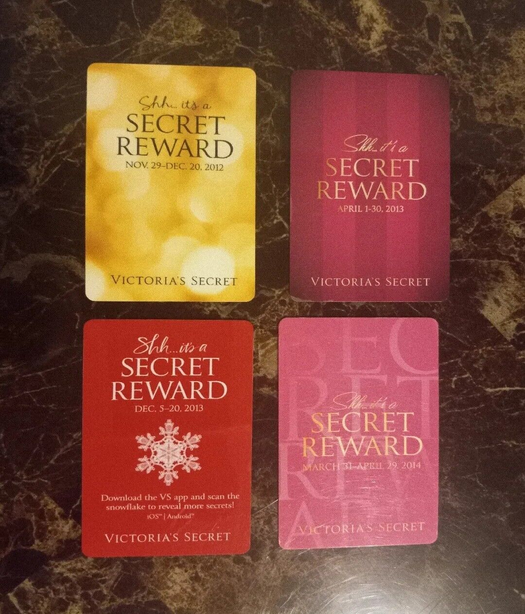 Lot Of Victoria's Secret Rewards Collectible Cards 