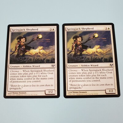2x Springjack Shepherd - Eventide - Uncommon - MTG Magic The Gathering 