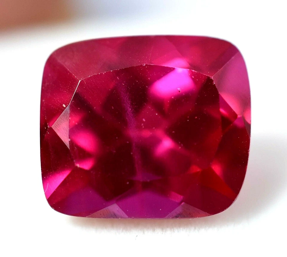 7.25 Ct Natural Pinkish Red Ruby Cushion Cut GGL Certified Treated Gemstone - Image 3 of 4