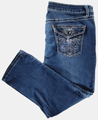 Jeans Femme Apt. 9 Taille 14 - Coupe Boot Cut, Délavé Stonewashed