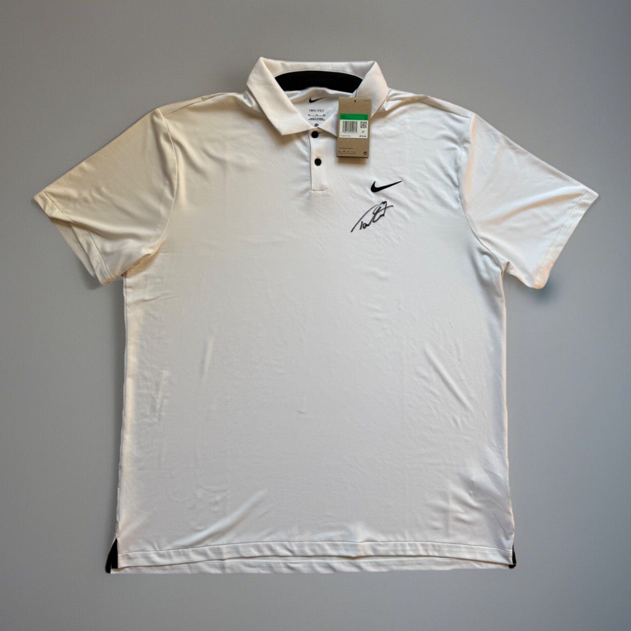 Tommy Fleetwood Signed Autographed Nike Golf Polo PSA DNA COA 24 Silver Medalist 