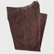 JB Britches Mens Brown Corduroy Pants Italy 36x30