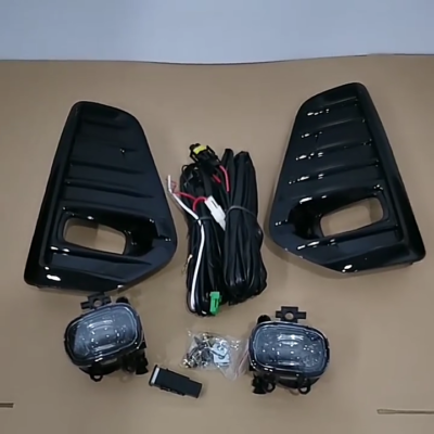Clear Lens LED Fog Light Kit For 2021-2024 Nissan Kicks Black