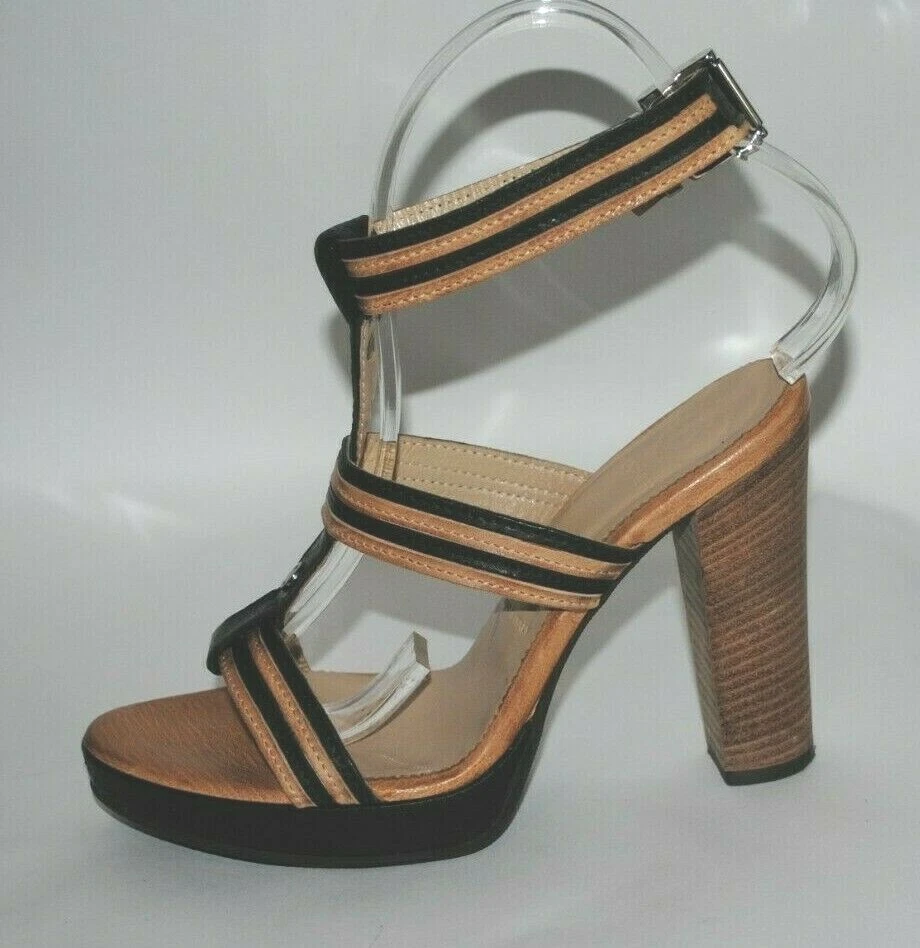 BOGNER Women's Leather Strappy High Heel Platform Sandals Shoes US Size 7 - Image 2 of 4
