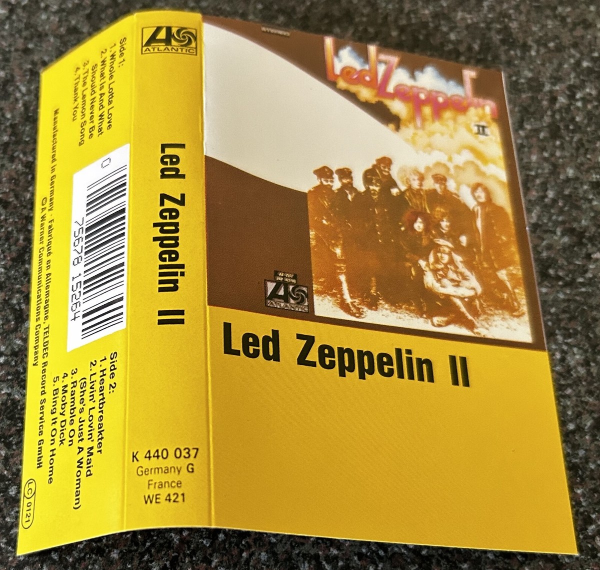 LED ZEPPELIN II/2-UK/EU ATLANTIC LATE 1980'S CASSETTE TAPE-PAPER