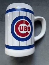 RARE Vintage Cubs Heavy Ceramic Stein Beer Mug Mfd 1979 To 1993