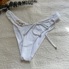 River Island Resort Womens 8 US High Waist Bikini Swim Bottom Flirty Pool Party