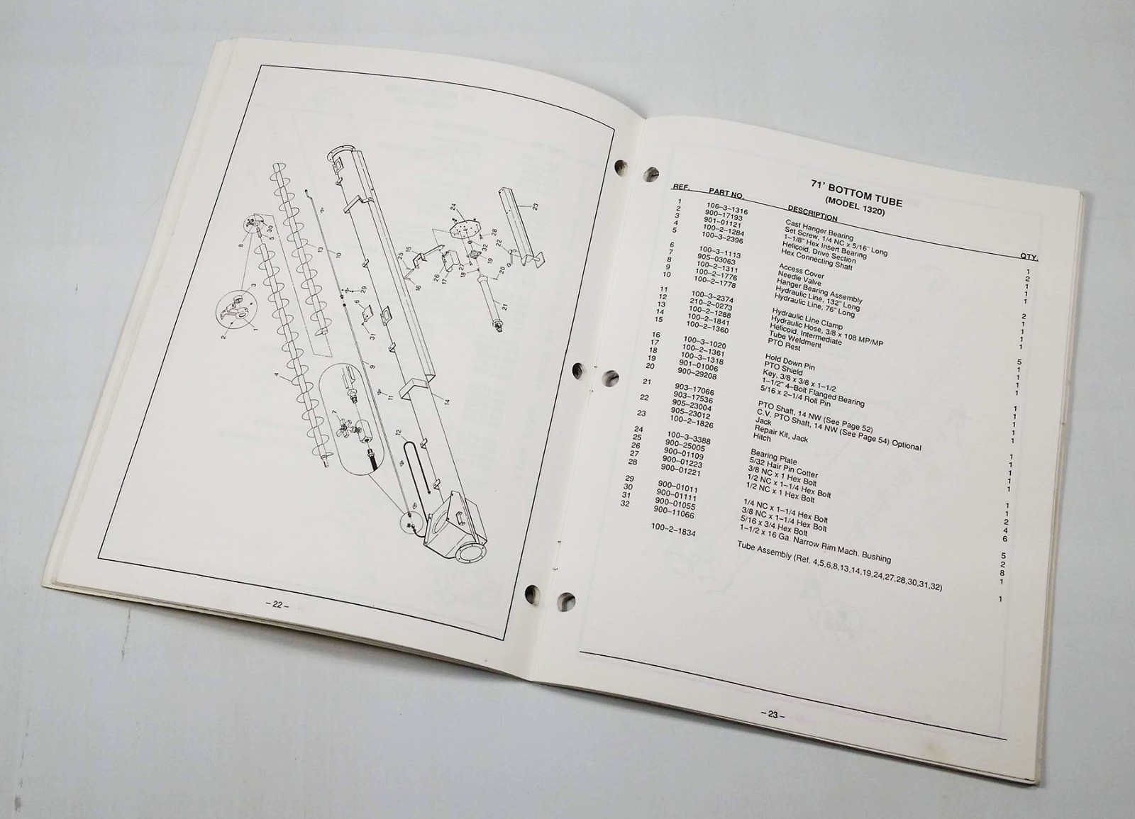 Alloway Rau Portable Auger Models 1315 1320 Owners Manual Operation & Parts S4GV eBay