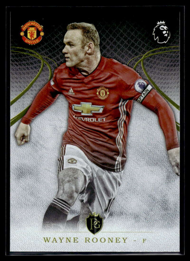 Wayne Rooney #100 Soccer Cards 2016 Topps Premier Gold trading card — raw and PSA graded price guide