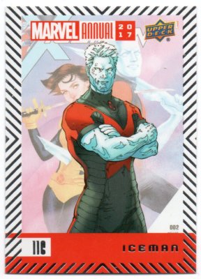 2018 Upper Deck Marvel Annual 2017 Short Print SP 116 Iceman