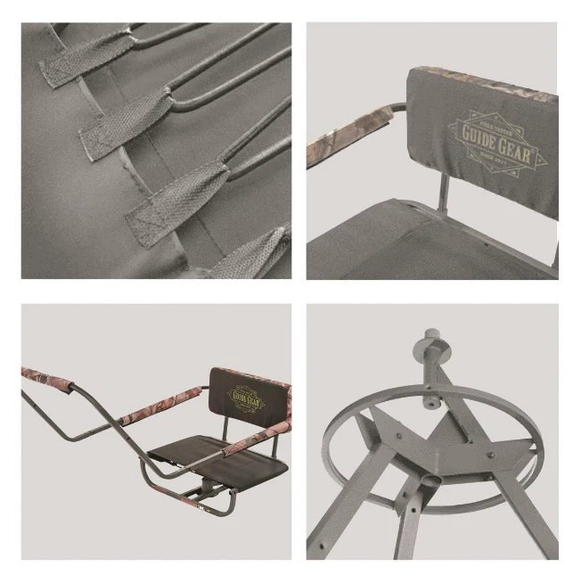 Portable Tripod Swivel Seat Stand 360 For Game Hunter Deer Turkey Ladder 12 ft. - Image 4 of 4