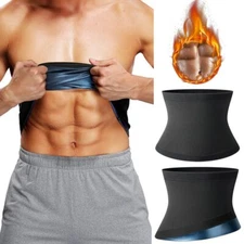 Waist Trimmer for Men Weight Loss Sweat Sport Shaper Sauna Belt Band Fat Burner