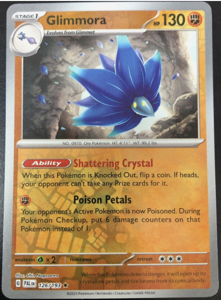 Pokemon - Glimmora - 126/193 - Reverse Holo Rare - Paldea Evolved - NM/M